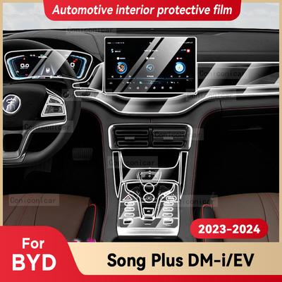 Pour BYD Song Plus DM-i EV 2023 2024 Écran de Console Centrale d'Habitacle de Voiture Film Protecteur Autocollant de Réparation Anti-rayures Accessoires