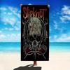 S-Slipknot Totenkopf-Print Strandtuch Mikrofaser Weich Schnelltrocknend Fitnessstudio Sporttuch Rockband Badetuch für Badezimmer Schwimmen Outdoor