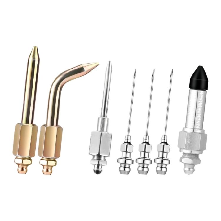 

Industrial Grease Tool Nozzle Set 3 Nozzles 1 Needle Dispenser Elbow Fitting for Heavy Duty Equipment Maintenance 1