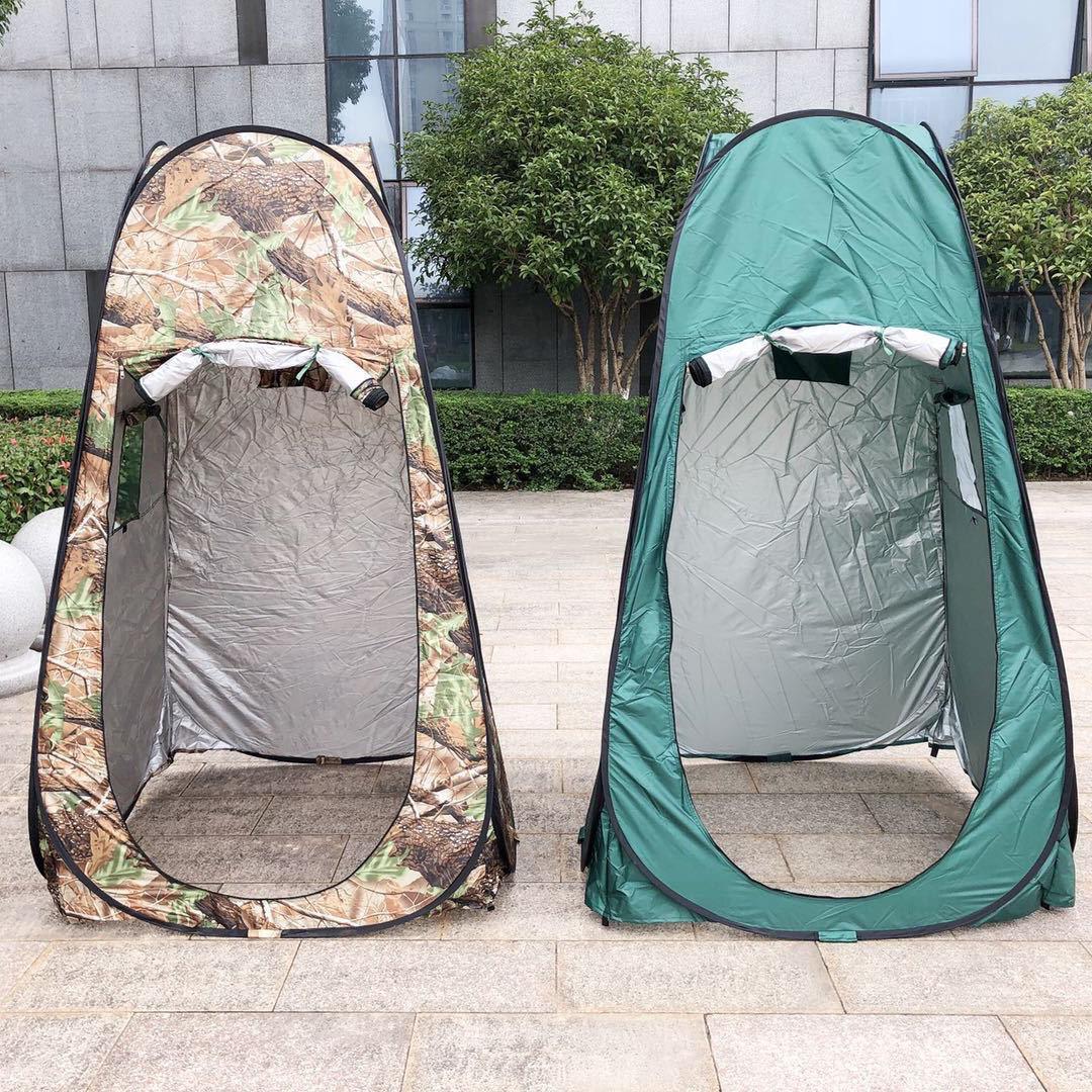 Портативная уличная палатка для переодевания и душа для пляжа, купания, рыбалки, кемпинга - Утолщенная конструкция для конфиденциальности и удобства. Single камуфляжный