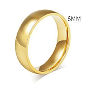 Personalized Gold Color Wedding Ring for Men Women,Stainless Steel Single Zircon Couple Ring,Personalized Engagement Ring Gift 6