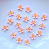 100 Pz 8mm Resina 3D Colorato Mini Fiore Gemme Flatback Figurine Scrapbook Wedding Applique Nail Art Decor Artigianato