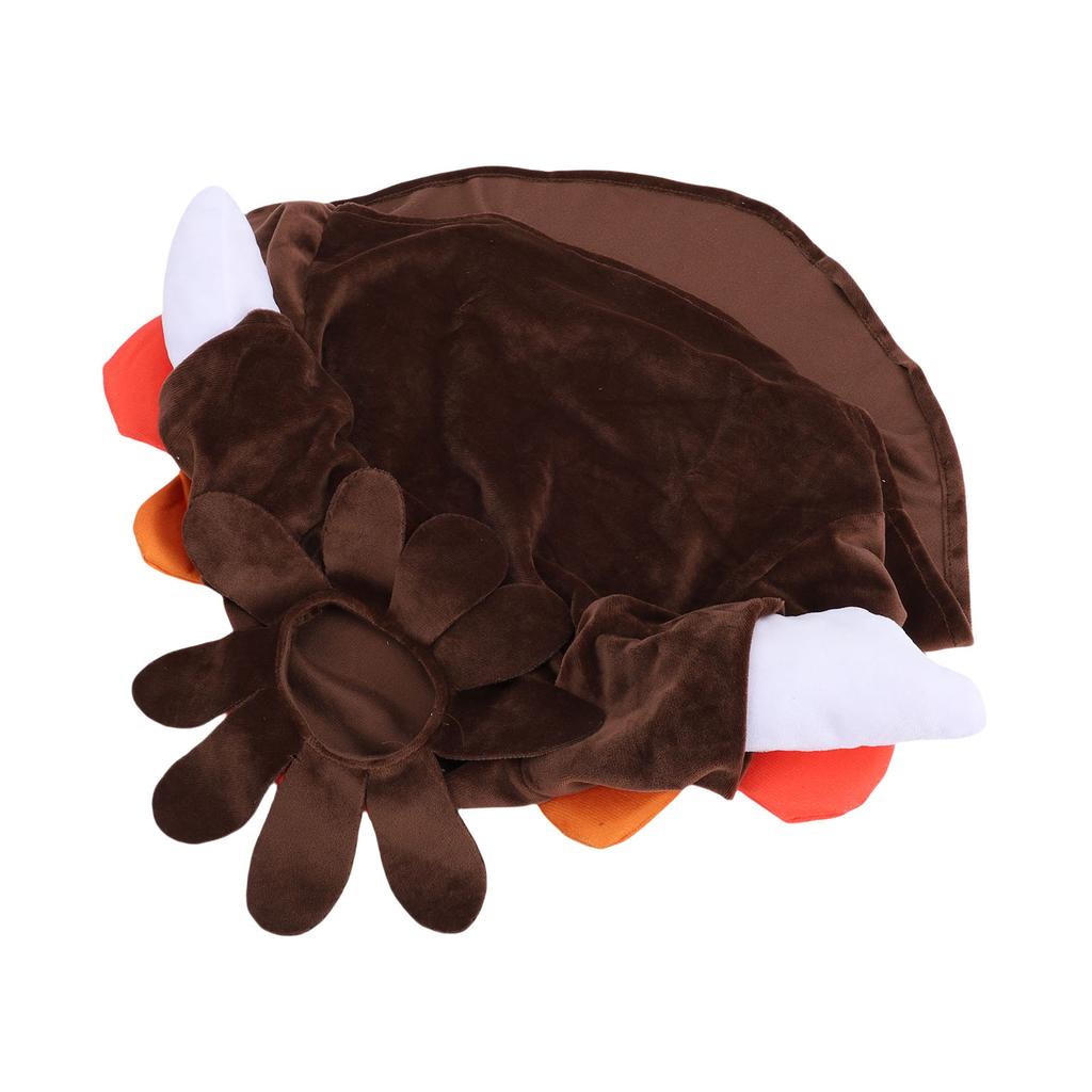 Thanksgiving Turkey Porch Goose Outfit Plush Cute Fall Turkey Porch Goose Costume for Garden Yard Lawn Statue Decor   Brown