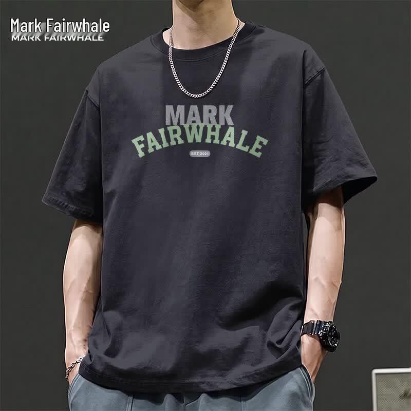 Mark Fairwhale Men's Heavyweight Cotton Antimicrobial Loose Fit T-Shirt