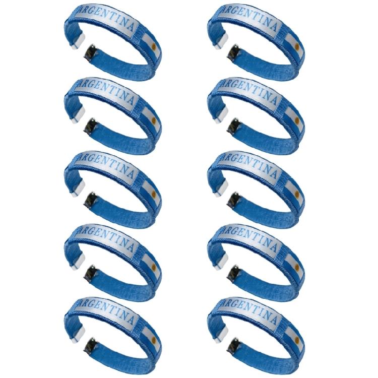 

10PCS/Lot Stylish Football Game Accessories Durable Fabric Bands Colorful Sports Bracelets For Fan And Gatherings