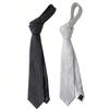 Three-dimensional craft tie black white retro versatile luxury high-end suit shirt accessories women and men young trend