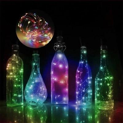 Lampa LED w kształcie korka do butelki wina, lampki miedziane Night Elf, romantyczna dekoracja na imprezę walentynkową