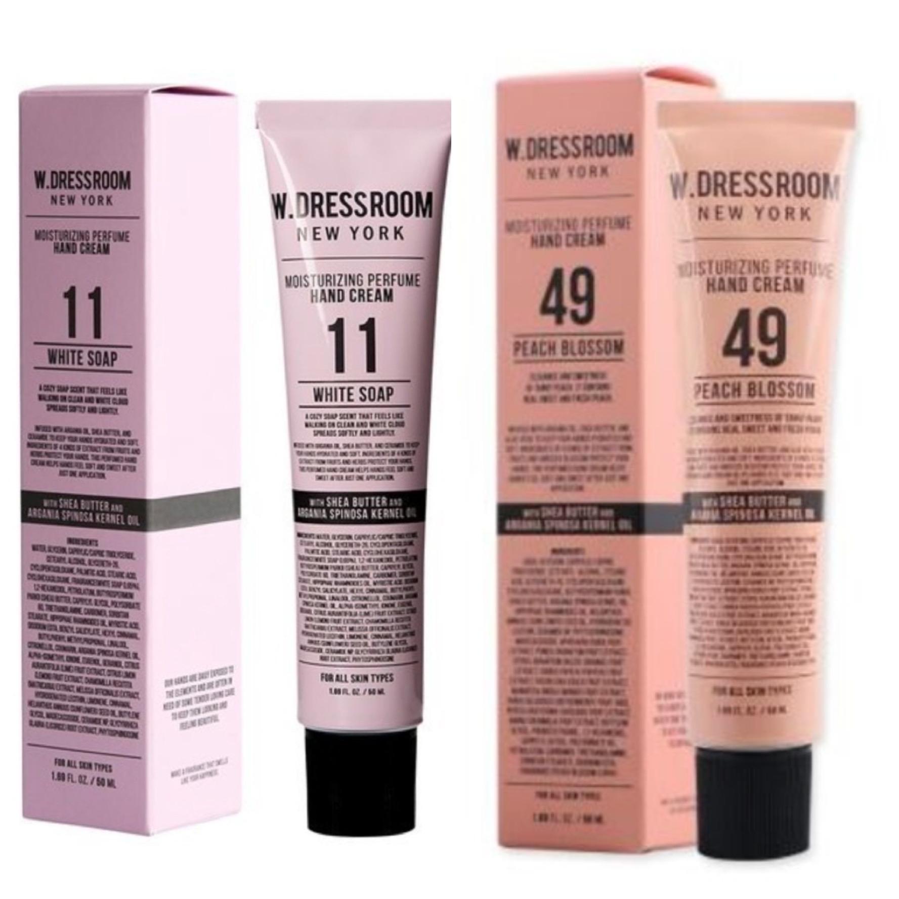 

W.Dressroom Perfume Hand Cream 50 мл * 2 шт. - 36 вариантов [Любимый аромат BTS!] #11WhiteSoap+#49Peach