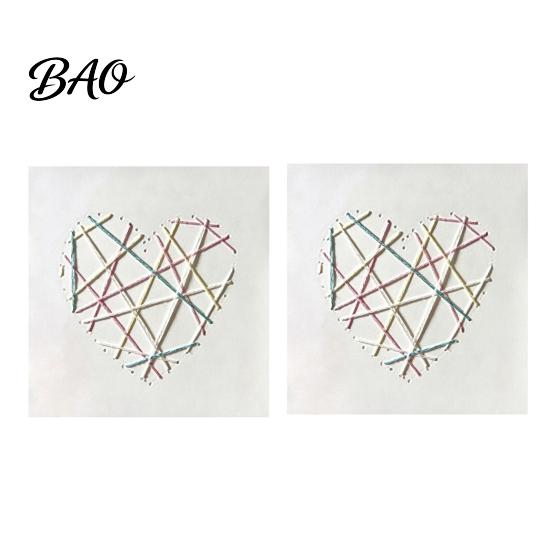 Art Craft Supplies 1/2/3 Sets DIY Heart String Greeting Card Kit, Handmade Thread Valentine Day Card, Make Your Own Love for Birthday Anniversary