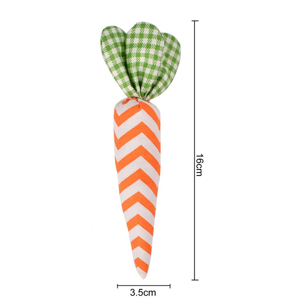 Festive Home Accessories Holiday Decoration 5pcs Easter Carrot Ornaments Artificial Fabric Carrots for Home Decorations Party