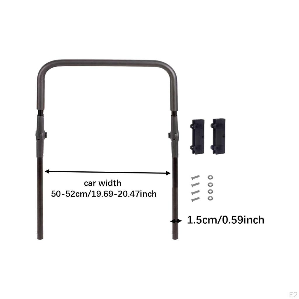 Katlanır Vagon Sapı Kamp Arabaları Çıkarılabilir Çok Fonksiyonlu Yardımcı Yedek Parçalar Hafif