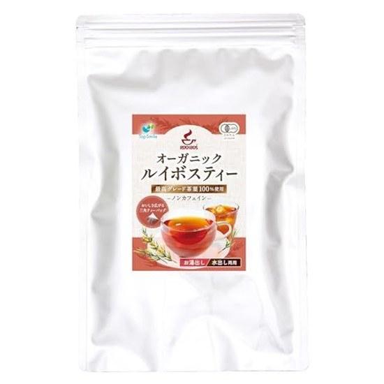 Organic Rooibos Tea Organically Grown Pesticide-free Caffeine-free 100 JP20 Grade Leaves Used Cold Brew Triangular Bags 3g X 30 Pieces (1 Bag)
