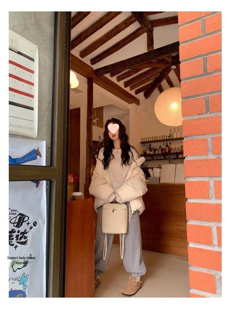 Spring/Summer Loose Cotton-Padded Jacket - Short Korean Style for Women