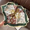 Luxury Leopard Print Square Scarf Women Soft Satin Hairband Neckerchief Tie Female Headband Foulard Mother's Day Gift
