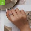 Design Octopus Whisker Open Ring, Electroplated Platinum Texture S925 Silver Ring Scr842