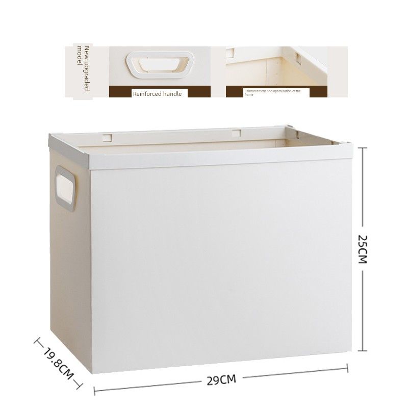 Folder Test Paper Storage Box Office Supplies Plastic Material Storage Box Desktop Shelf Hanaper Foldable
