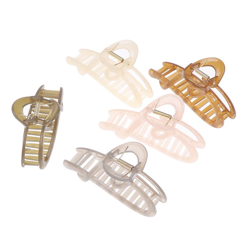 Large Claw Clips For Thick Hair Accessories Women Headdress Ins Plastic Catch Crab Hairpins Gifts