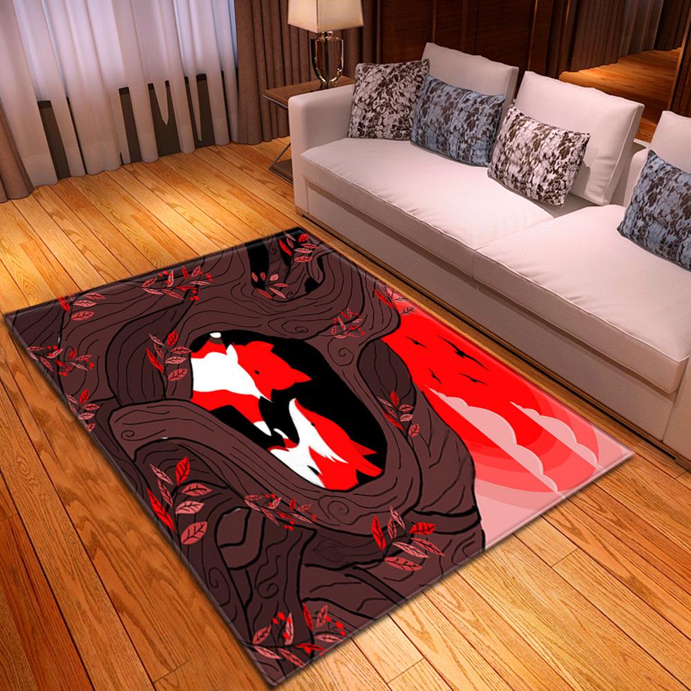 Tree Hole Big Carpet Feather Wind Bedroom Floor Mat Fixed Zhi