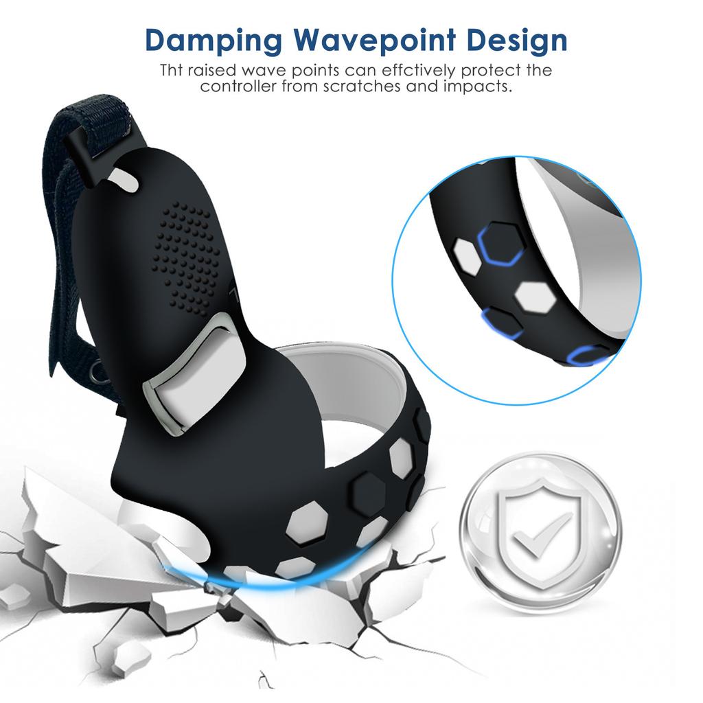 For Oculus Quest 2 Silicone Protective Cover Set 7 In 1 Anti-Leakage Nose Pad Mask Case Replacement Vr Silicone Case Accessories