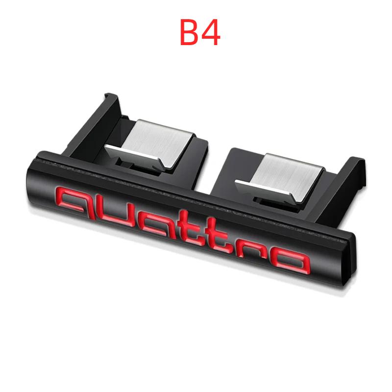 

6 colors Metal Quattro Logo Front Grill Badge Emblem Sticker Decals B4