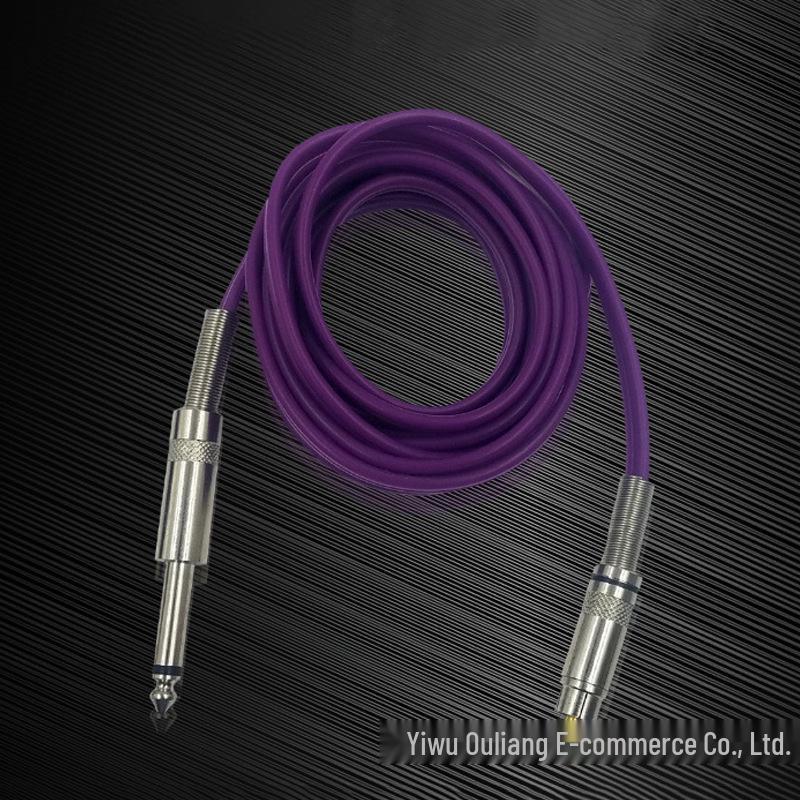 2.4m RCA Soft Silicone Tattoo Machine Direct Plug Hook Line Auxiliary Tool.