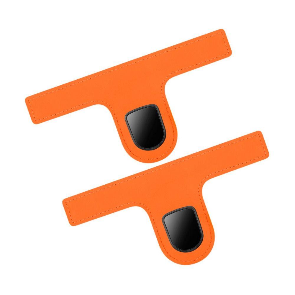 

2PCS Save Space Car Headrest Hook Premium Leather Car Rear Front Seat Hanger Car Interior Organizer оранжевый