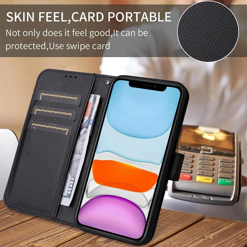 Leather Flip Wallet Case For ZTE Blade A35 A55 A75 5G A34 A54 A74 A33S A53 A73 Cover Magnetic Book Holder Capa Coque Fundas