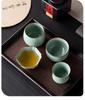 Sky Blue Ru Porcelain Gongfu Tea Master Cup - Personal Tea Tasting Set