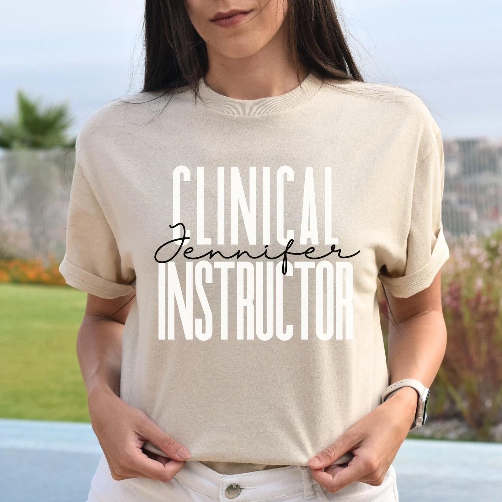 Personalized Clinical instructor 1 Unisex T-shirt Custom name nurse educator San S