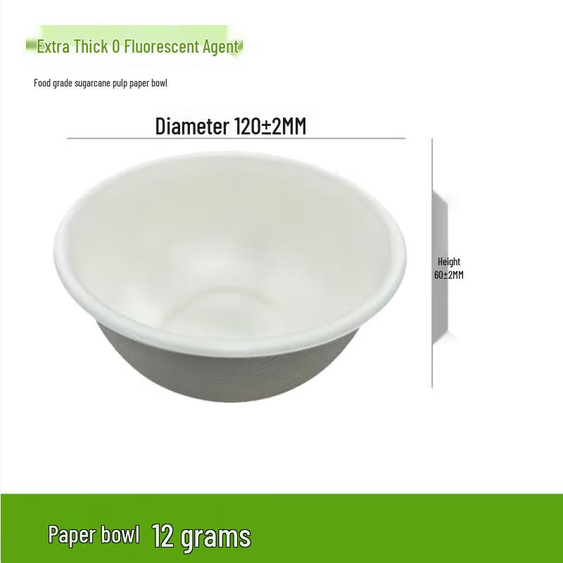 Eco-Friendly Sugarcane Pulp BBQ Bowl Set