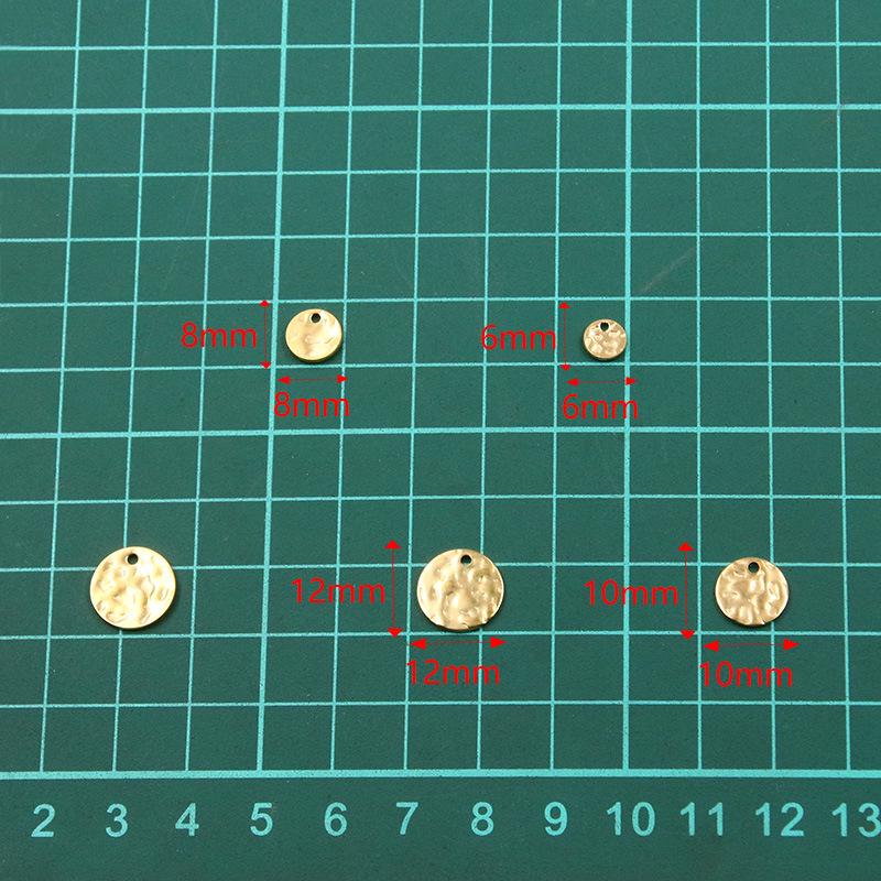 Stainless Steel Rippled Relief Beads for DIY Necklace Jewelry (6-12mm)