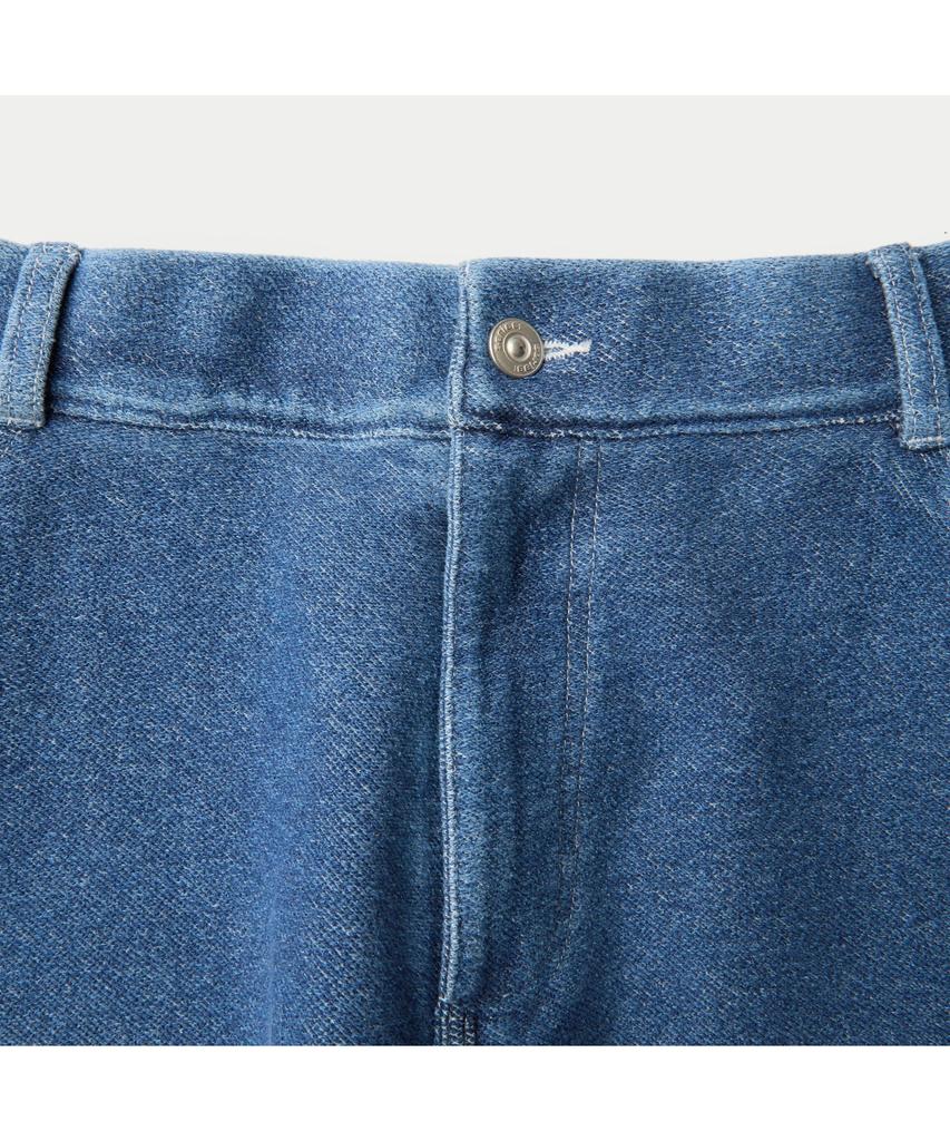 Silijeu (Set Up) Indigo Loose Fit Sweat Shorts Sapom26871Inx