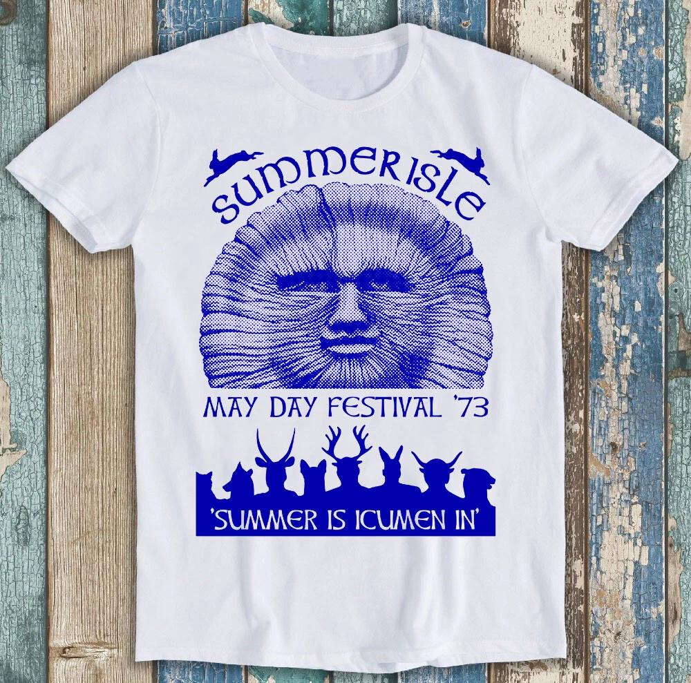 Summerisle Festival T Shirt May Day 70s The WickerUnisex Retro Tee M1361 S
