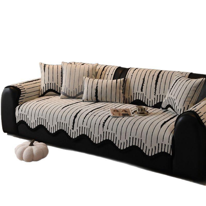 Premium Special-Shaped Sofa Cushion New Four-Season Universal Non-Slip Leather Sofa Straight Row Seat Cushion Cover Cloth Towel Cover