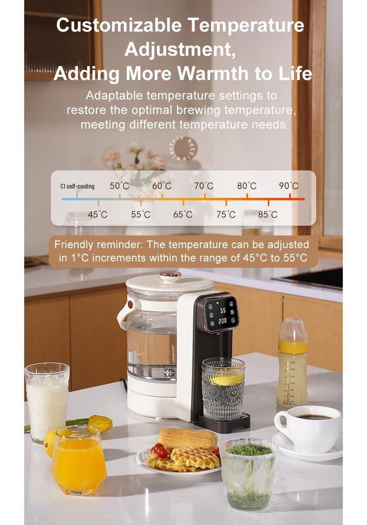 Smart Automatic Formula Dispenser: Large Capacity, Consistent Temperature Kettle for Home & Baby