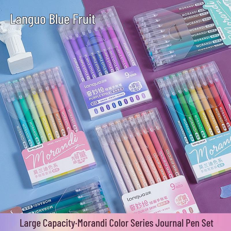 Blueguo Morandi Highlighter Pen Set: 135-Color Journal & Drawing Markers