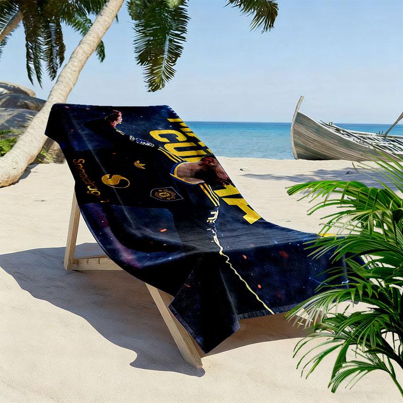 Cunha Print Beach Towel, Large Soft Quick Dry Towel for Beach Camping Swimming