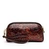 Elegante Borsa a Tracolla Floreale Goffrata da Donna – Mini Borsa a Spalla Vintage con Dettagli Dorati