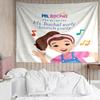 Ms. Rachel Educational Adventures Tapestry for Bedroom Aesthetic Classroom Tapestries Wall Hanging for Living Room Dorm Office,Ideal Creative Gift