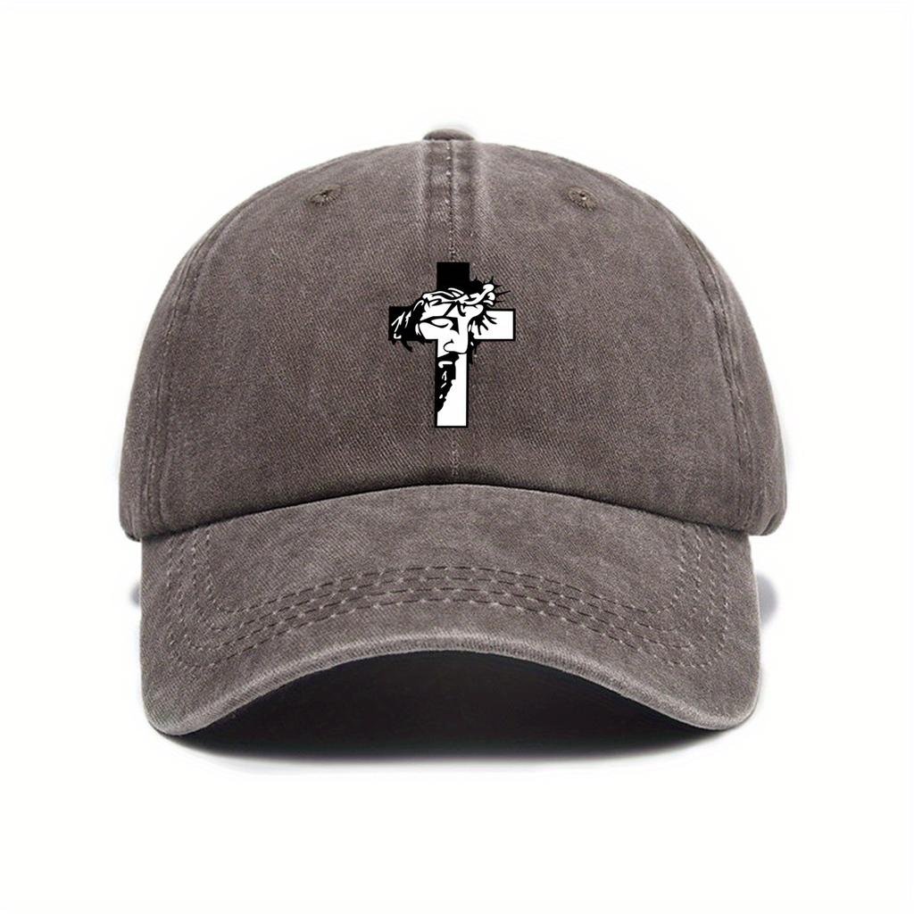 Fashionable printed adjustable baseball cap, sun protection, street hip-hop style hat, suitable for men and women