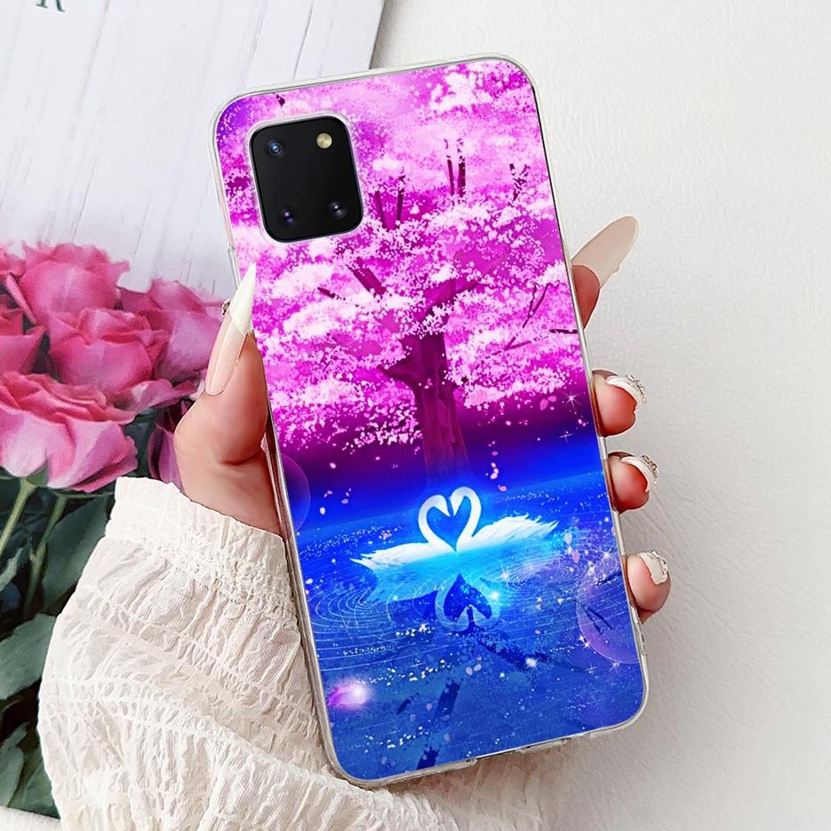 For Samsung Galaxy Note 10 Lite Case SM-N770F Luxury Love Heart Painted Cover Soft Slim Phone Case For Samsung Note10 Lite Shell