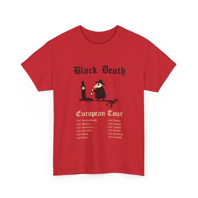 Maglietta Tour Europeo Black Death | Maglietta Tour Europeo Black Death