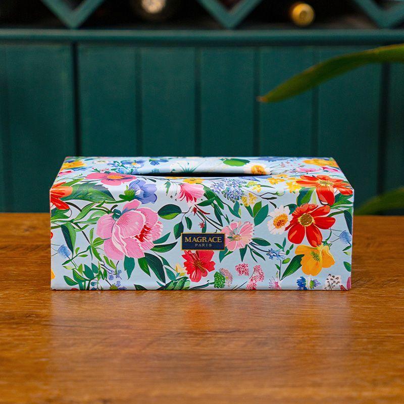 Spring Blossom Round Tissue Tube Tissue Storage Box Multi-color Tissue Box