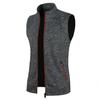Vestes sans manches zippées pour hommes Manteaux Sweat-shirts chauds d'extérieur à col roulé Respirants Couleur unie Streetwear Gilets Athlétiques