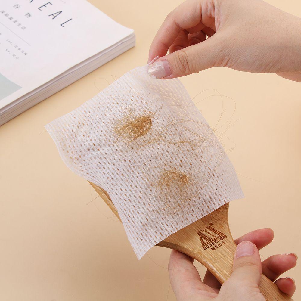 50PCS Household Cloth Easy To Clean Cleaning Tablets Hair Brush Net Cleaning Comb Pet Comb