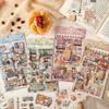 Korean Style Pet Travel Journal DIY Stickers - Creative Die-cut Designs