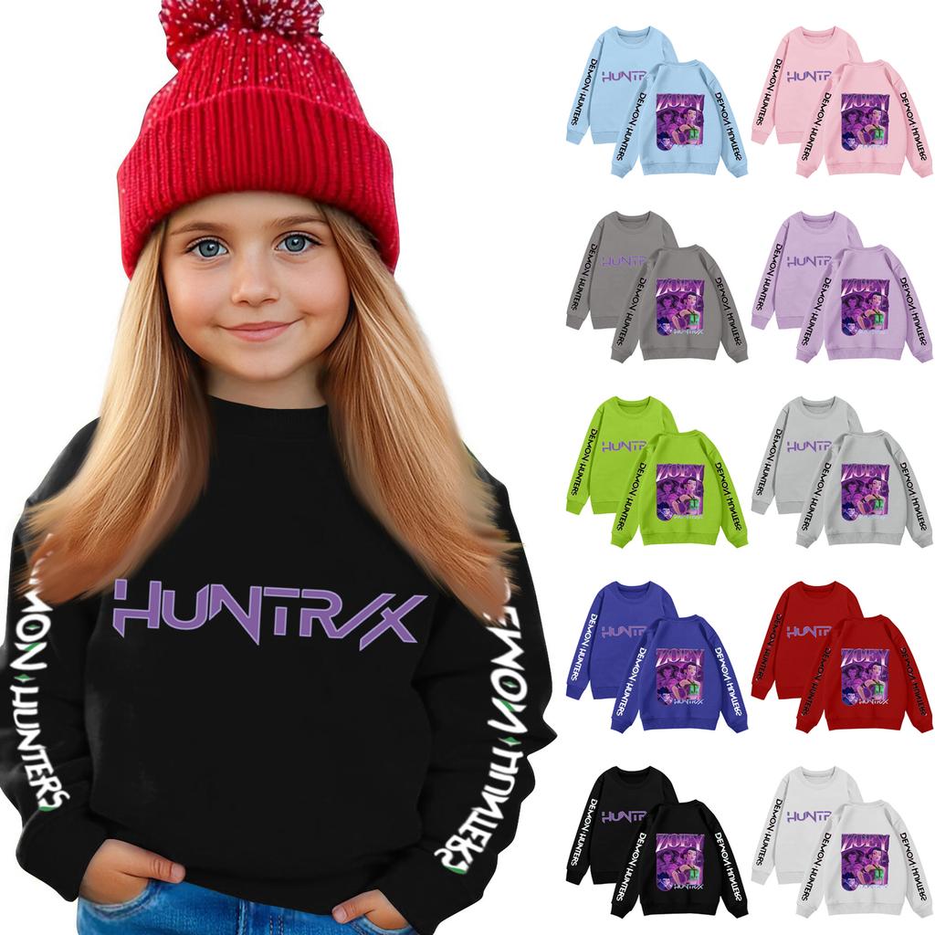 Kids Sweatshirt Boys Girls Crewneck Sports Sweatshirt Casual Pullover Sweatshirt Sports Shirt