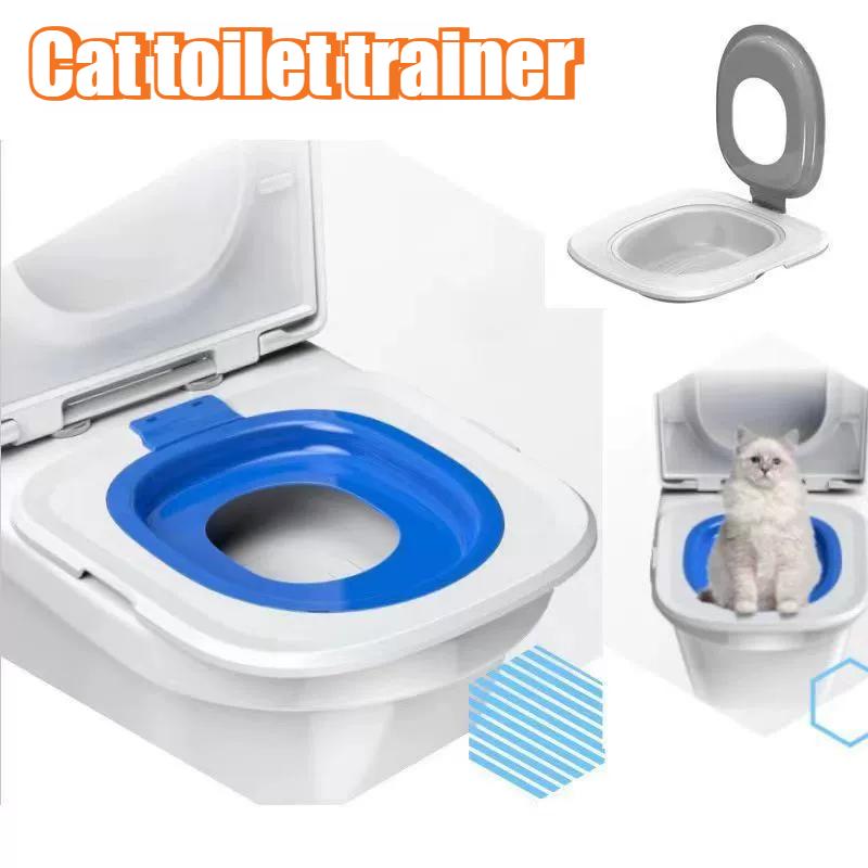 Reusable Cat Toilet Guide Cat Toilet Trainer Cat Toilet Sand Tray Sand Pot Training Mat Cat Toilet Training Cleaning Seat Tool