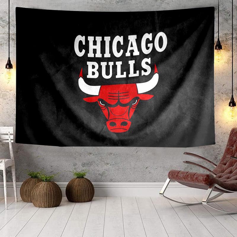 Chicago-Bulls Logo Tapestry, Unique Design Tapestry, Wall Decor for Bedroom,Livingroom, Playroom,Heartwarming Fan Holiday Gifts