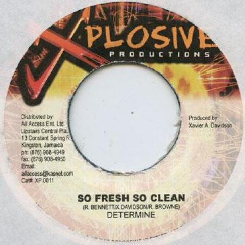 

7inch Record DETERMINE / DESPERADO - So Fresh So Clean / What girls Want Xplosive 2001 Jamaica Reggae, Ska & Dub